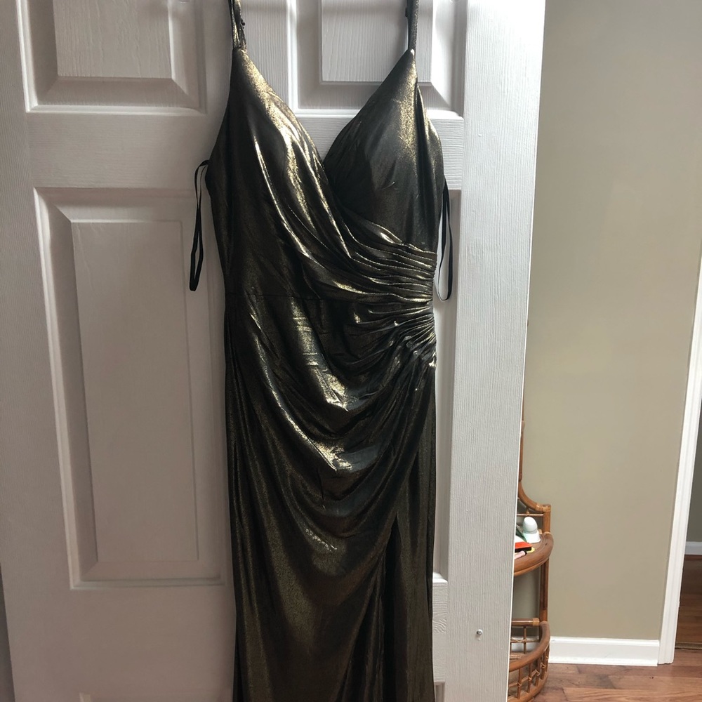Bronze prom dress